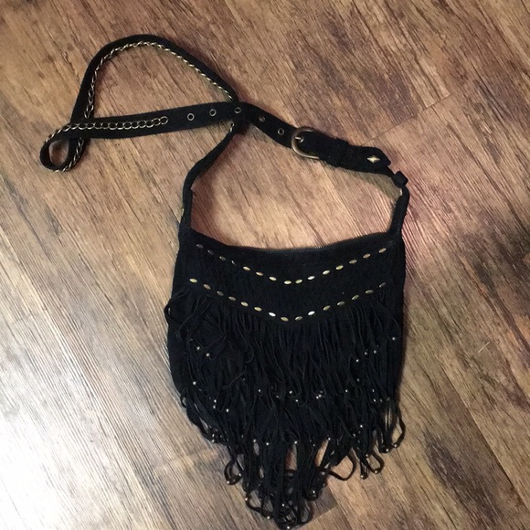 Free People Handbags - Free People Vegan Suede Fringe Bag